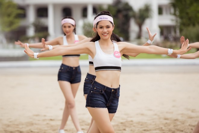 Ngắm hình thể săn chắc của các thí sinh Hoa hậu Việt Nam 2018