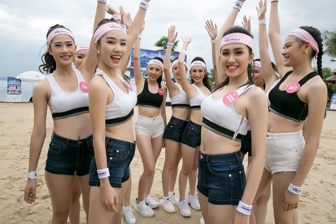 Ngắm hình thể săn chắc của các thí sinh Hoa hậu Việt Nam 2018