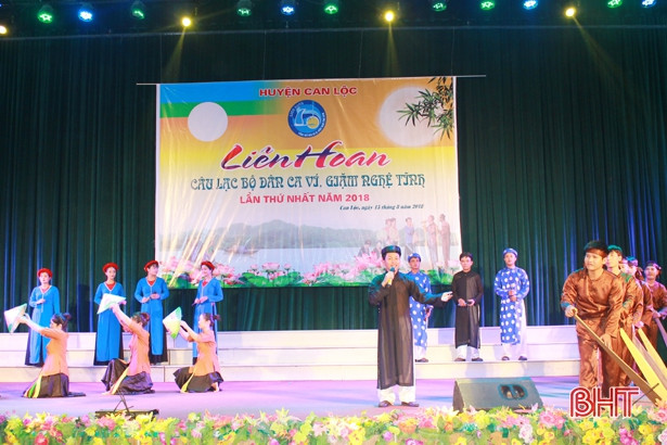 Can Lộc chung kết Liên hoan dân ca ví, giặm Nghệ Tĩnh