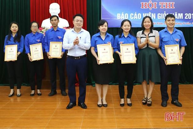 Thi báo cáo viên giỏi Tỉnh đoàn Hà Tĩnh năm 2018