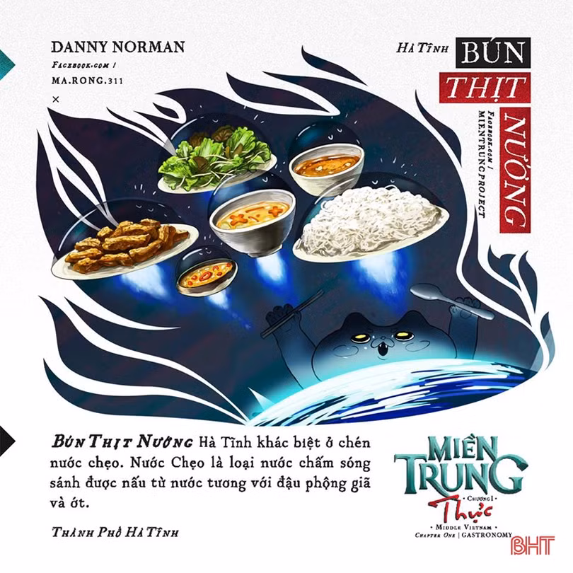 Ẩm thực Hà Tĩnh qua bộ tranh siêu dễ thương!