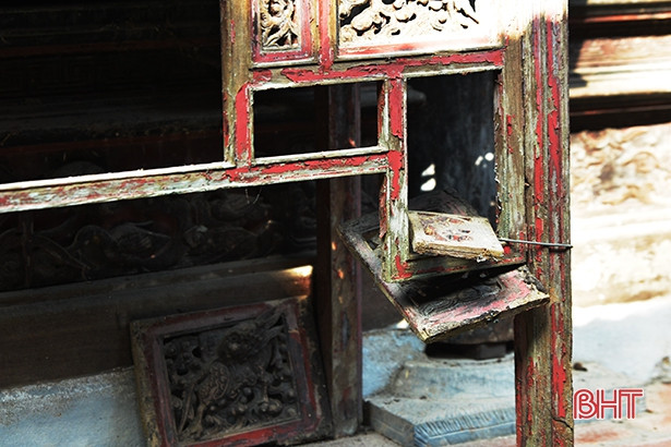 Di tích Quốc gia đền Bạch Vân xuống cấp đáng báo động