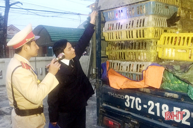 Thu giữ 200kg gà không rõ nguồn gốc “lạc trôi” ở Hương Khê