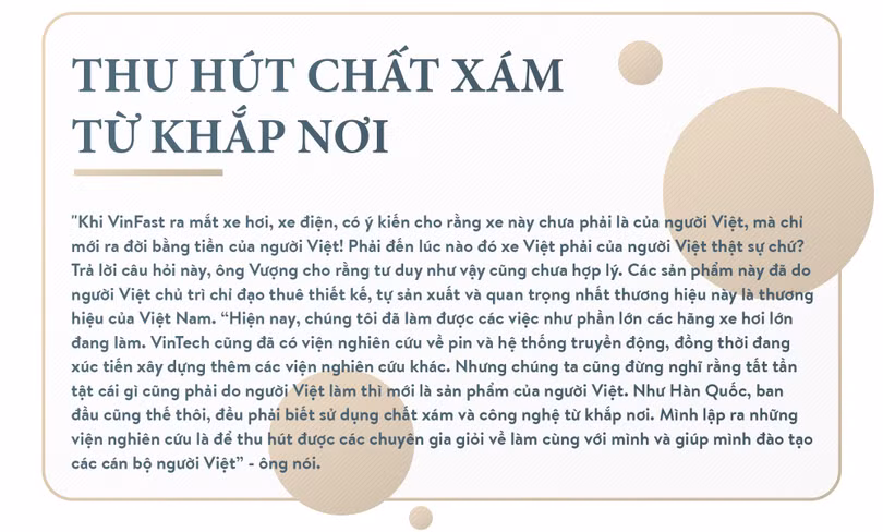 Ông Phạm Nhật Vượng: Thế giới phải biết Việt Nam trí tuệ, đẳng cấp