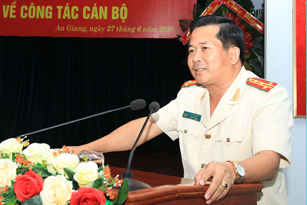 Đại tá Đinh Văn Nơi. Ảnh: Công an An Giang 12 tân giám đốc công an các tỉnh, thành vừa được bổ nhiệm