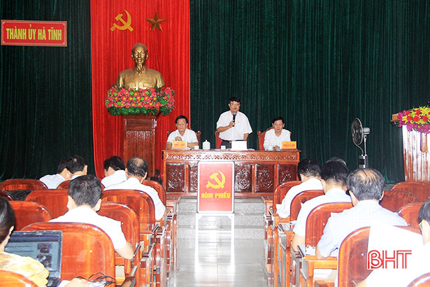 Thành ủy Hà Tĩnh thực hiện quy trình nhân sự Ban Chấp hành đảng bộ nhiệm kỳ 2020 - 2025