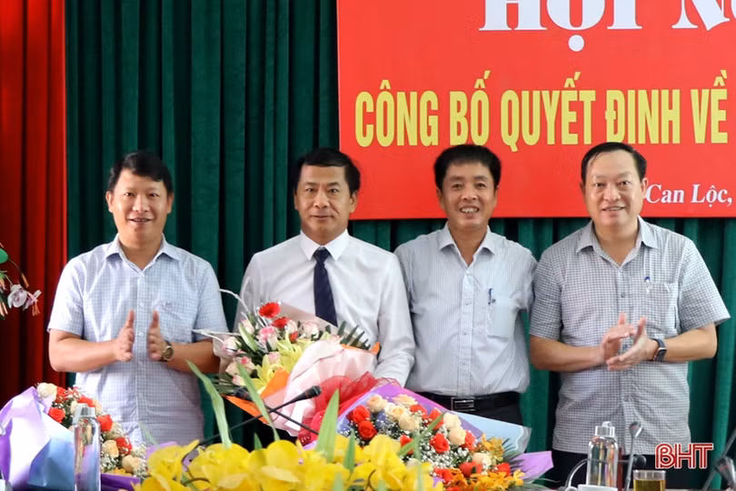 Ông Võ Xuân Linh giữ chức Phó Bí thư Thường trực Huyện ủy Can Lộc