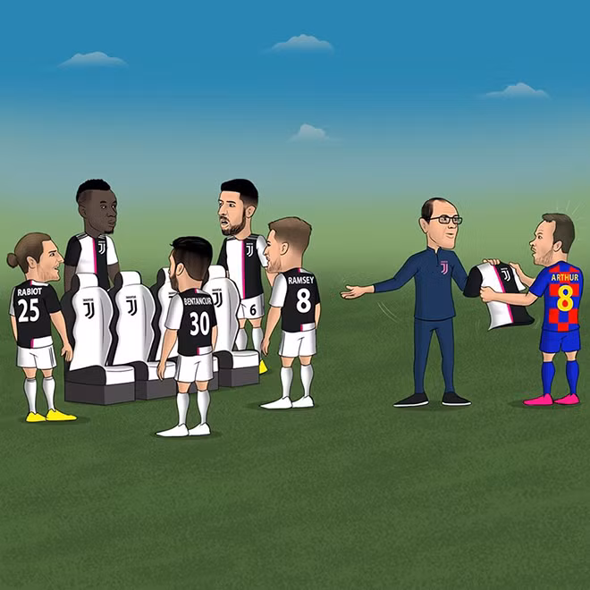 Ảnh chế: Barca có pha đổi người “cồng kềnh” khiến fan ngán ngẩm