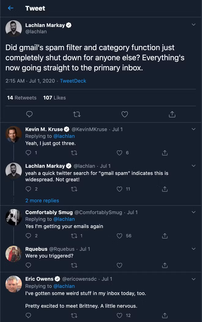 Gmail mắc lỗi, hàng triệu người có thể gặp rủi ro