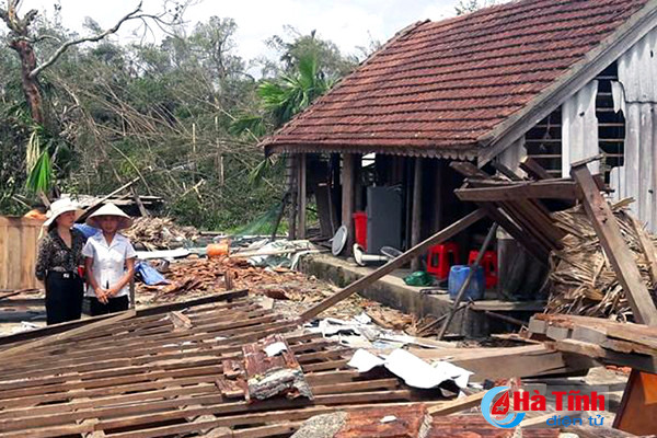 tiep noi cac hoat dong ho tro nguoi dan ha tinh thiet hai do bao