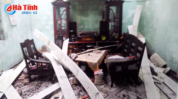 hinh anh thiet hai ban dau do bao so 10 tai ha tinh