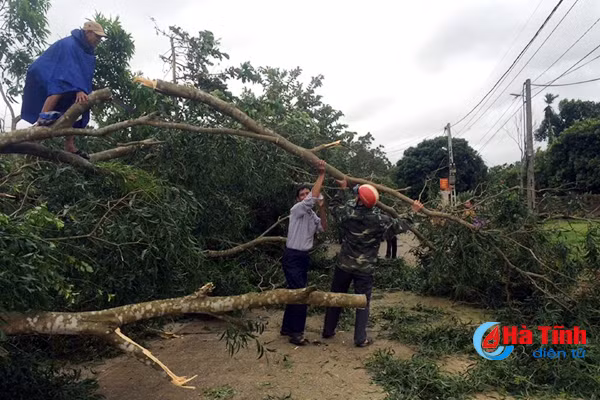 hinh anh thiet hai ban dau do bao so 10 tai ha tinh