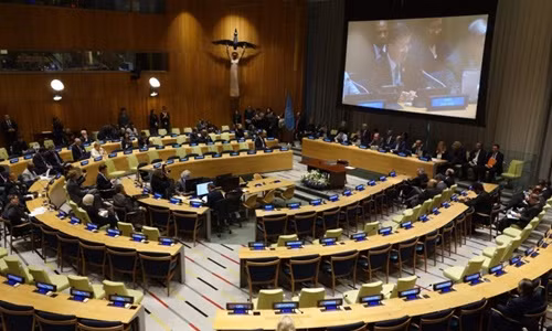 Tổng thống Mỹ Donald Trump phát biểu trước Đại hội đồng Liên Hợp Quốc hôm 19/9. Ảnh: New York Times. he qua kho luong tu cuoc khau chien trump kim jong un