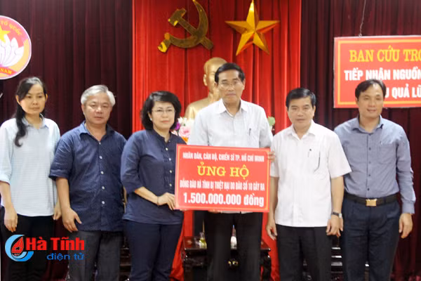 tp ho chi minh ung ho dong bao vung bao ha tinh 1 5 ty dong