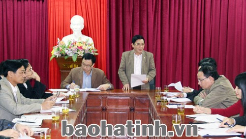 Đoàn đại biểu HĐND tỉnh do Phó Chủ tịch HĐND tỉnh Thiều Đình Duy làm trưởng đoàn làm việc với huyện Đức Thọ