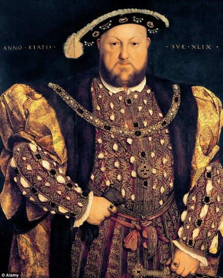 Một bức tranh chân dung sơn dầu của nhà vua Henry VIII (1491-1547) ở tuổi 49.