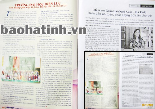 Hai bài báo của hai trường mầm non cùng được đóng vào trang 2 của cuốn Tạp chí GD&XH số 31(92) tháng 10/2013 Hai bài báo của hai trường mầm non cùng được đóng vào trang 2 của cuốn Tạp chí GD&XH số 31(92) tháng 10/2013