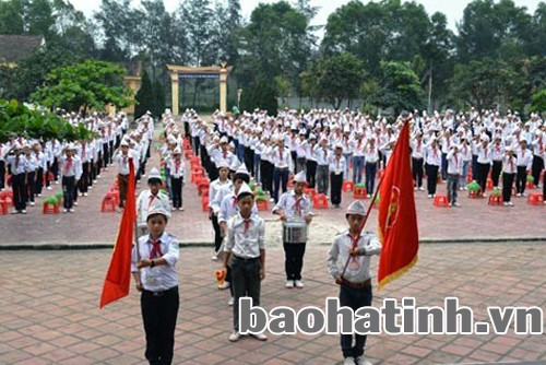 Trường THCS Lê Hồng Phong (xã Thạch Khê) luôn được xếp vào một trong 2 trường có chất lượng đào tạo đứng đầu huyện