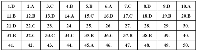 Đề và gợi ý đáp án môn Toán - Kỳ thi tốt nghiệp THPT 2022