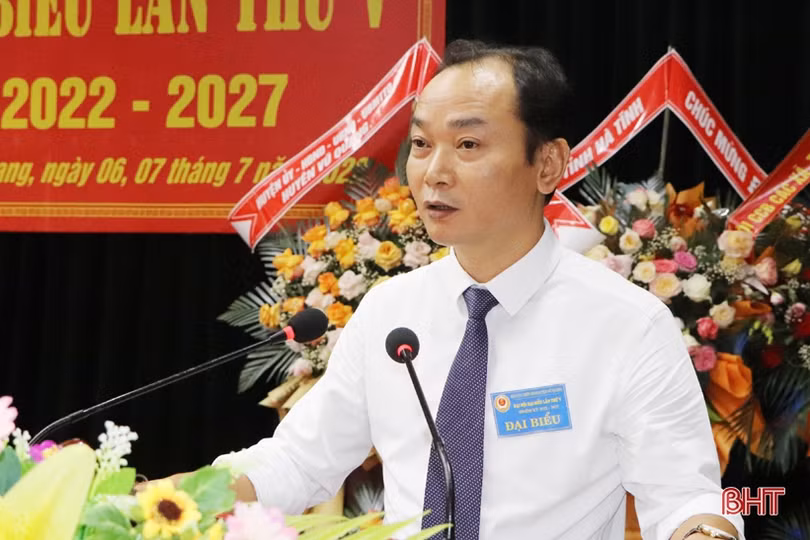 Ông Nguyễn Quang Thìn được bầu giữ chức Chủ tịch Hội CCB huyện Vũ Quang khóa V