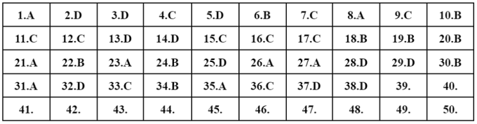Đề và gợi ý đáp án môn Toán - Kỳ thi tốt nghiệp THPT 2022