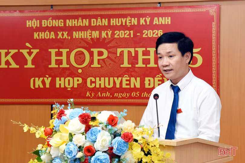 Ông Võ Tá Cương được bầu giữ chức Phó Chủ tịch UBND huyện Kỳ Anh