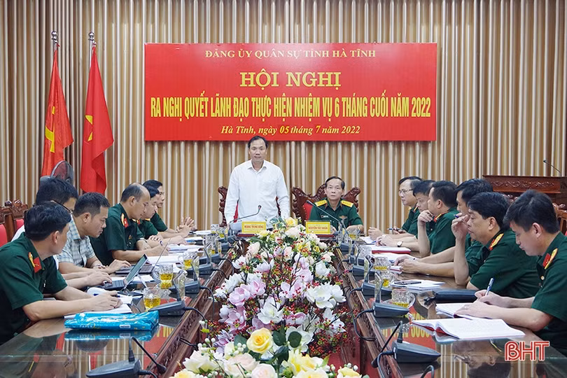 Đảng ủy Quân sự tỉnh ra Nghị quyết lãnh đạo thực hiện nhiệm vụ 6 tháng cuối năm 2022