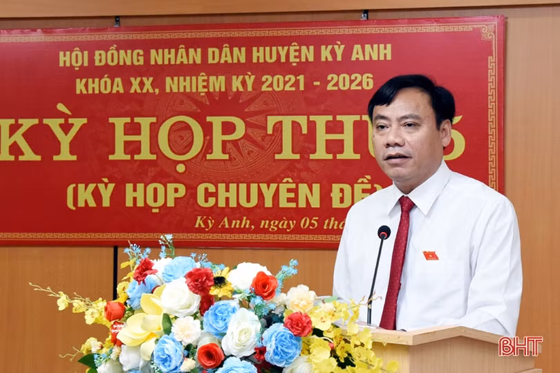 Ông Võ Tá Cương được bầu giữ chức Phó Chủ tịch UBND huyện Kỳ Anh