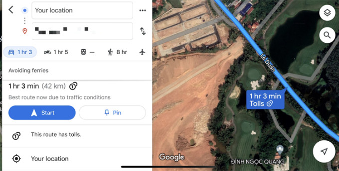 Mẹo sử dụng Google Maps tránh nhầm đường ảnh 3 Mẹo sử dụng Google Maps tránh nhầm đường