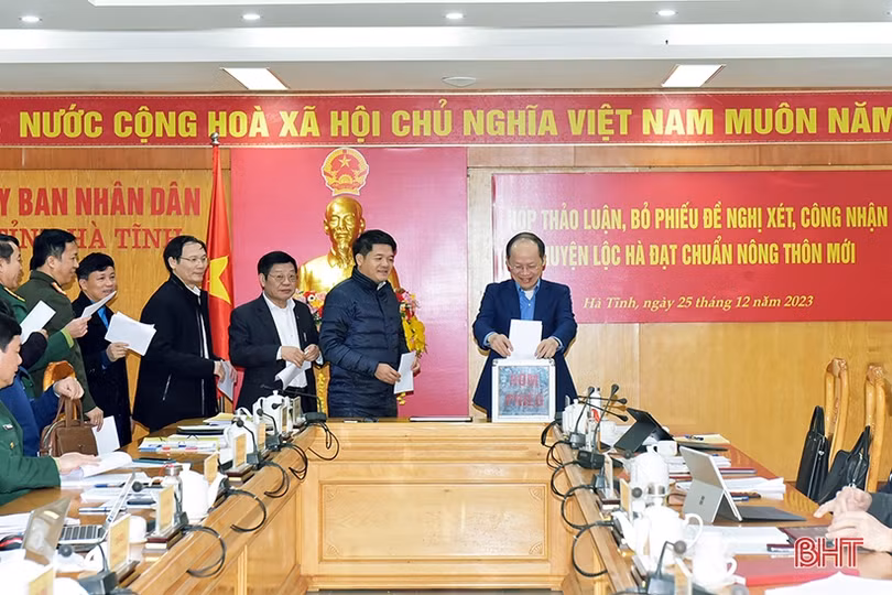 Đề nghị Trung ương xét, công nhận huyện Lộc Hà đạt chuẩn nông thôn mới