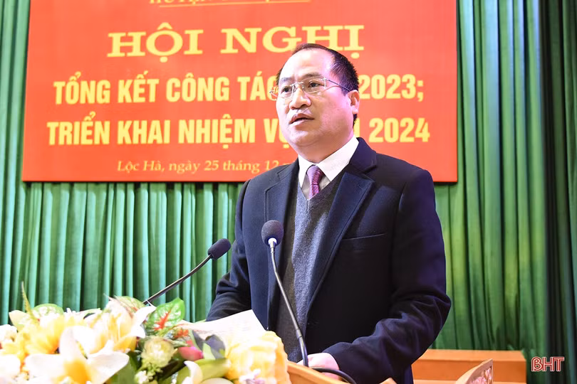 BTV các huyện ủy Thạch Hà, Lộc Hà triển khai nhiệm vụ năm 2024