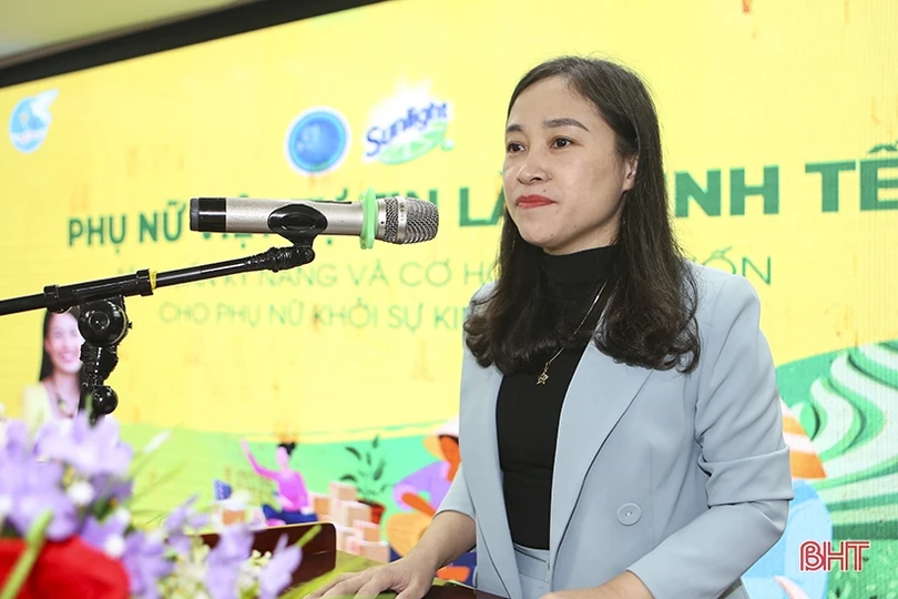 Giúp hội viên phụ nữ Hà Tĩnh tự tin khởi nghiệp