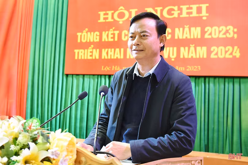 BTV các huyện ủy Thạch Hà, Lộc Hà triển khai nhiệm vụ năm 2024