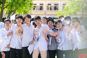 Tỷ lệ học sinh đỗ tốt nghiệp THPT ở Hà Tĩnh đạt 99,84 %