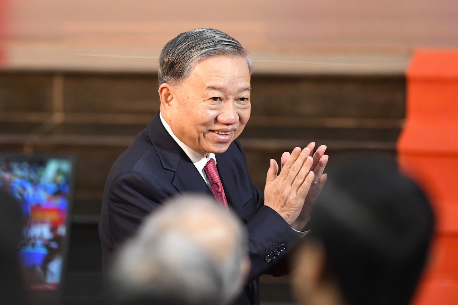 Tổng Bí thư Tô Lâm dự "Lễ công bố Nghị quyết của Quốc hội về sáp nhập tỉnh, thành phố cùng các quyết định của Trung ương Đảng thành lập đảng bộ tỉnh và nhân sự lãnh đạo địa phương" tại TPHCM - Ảnh: VGP. 1-3562.jpg
