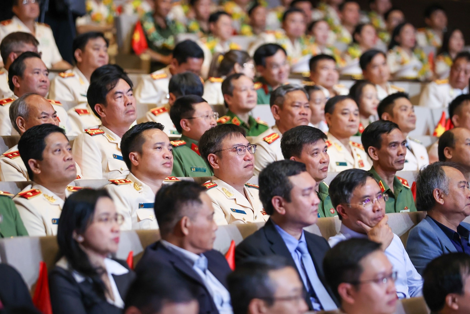 Các đại biểu dự Đại hội Thi đua 'Vì an ninh Tổ quốc' lần thứ IX - Ảnh: VGP/Nhật Bắc Các đại biểu dự Đại hội Thi đua 'Vì an ninh Tổ quốc' lần thứ IX - Ảnh: VGP/Nhật Bắc