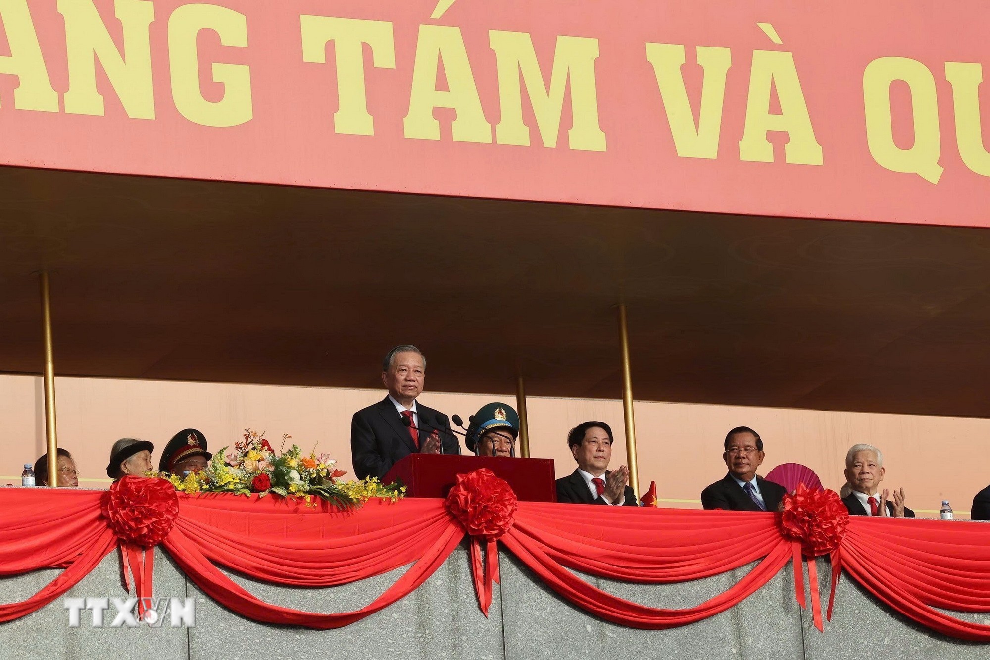 Tổng Bí thư Tô Lâm đọc diễn văn Kỷ niệm 80 năm Cách mạng Tháng Tám thành công và Quốc khánh 2-9. Ảnh: TTXVN tong-bi-thu-doc-dien-van-quoc-khanh-1.jpg