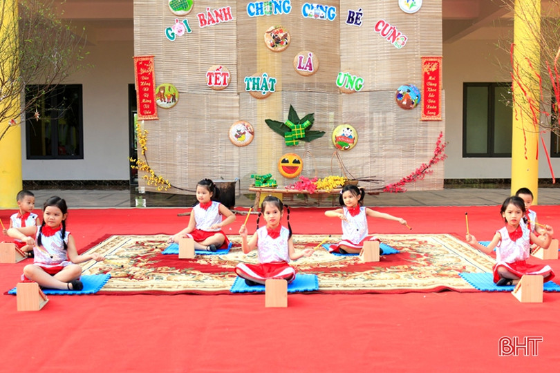 Trường Mầm non quốc tế Trung Kiên: “Gói bánh chưng cùng bé cưng...”