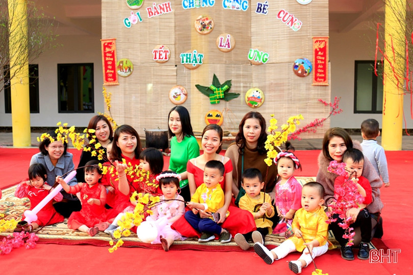 Trường Mầm non quốc tế Trung Kiên: “Gói bánh chưng cùng bé cưng...”