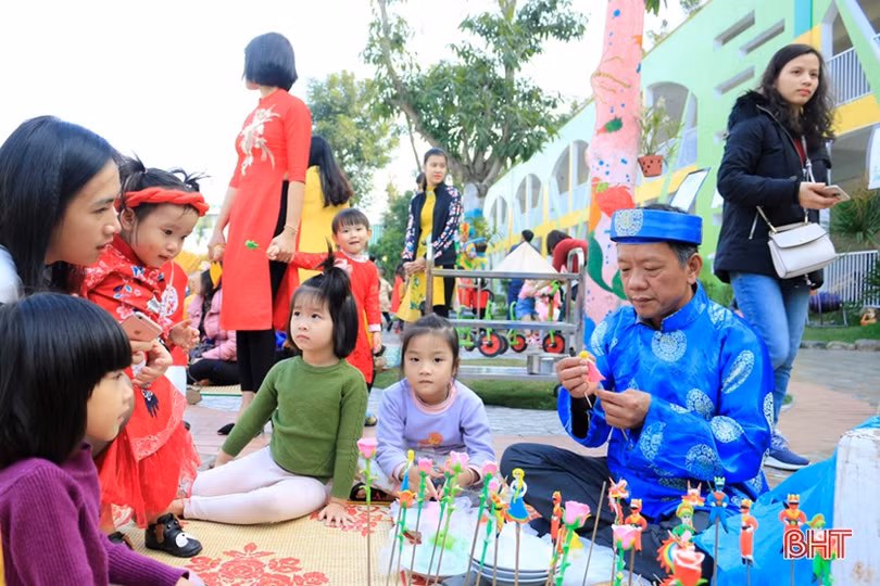 Trường Mầm non quốc tế Trung Kiên: “Gói bánh chưng cùng bé cưng...”