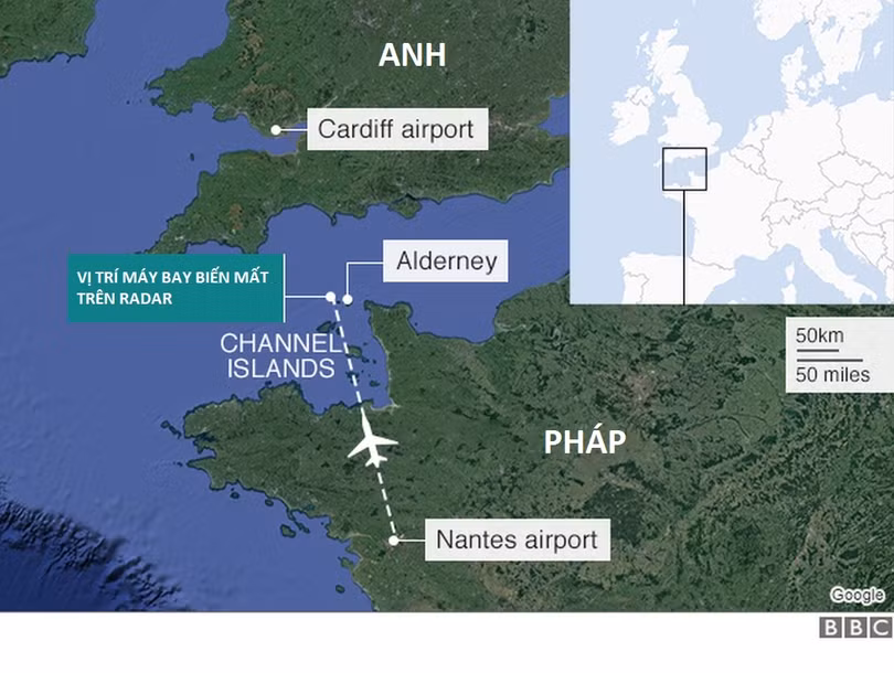 Anh, Pháp phối hợp tìm kiếm chiếc máy bay chở tân binh đắt nhất lịch sử Cardiff City mất tích