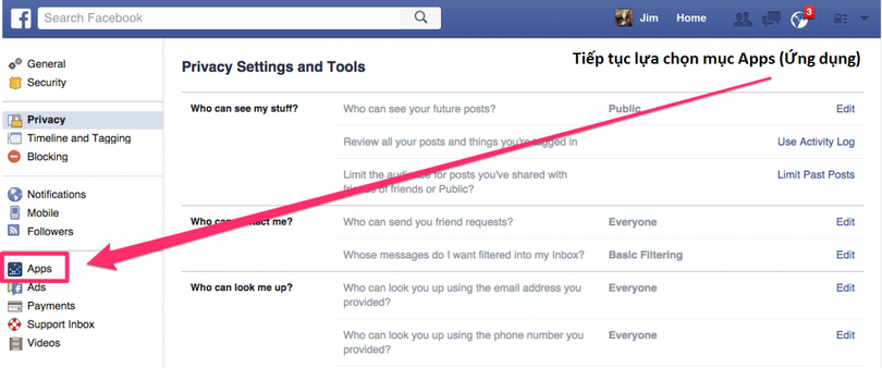 cach xac dinh va chan ung dung theo doi facebook ca nhan cua ban