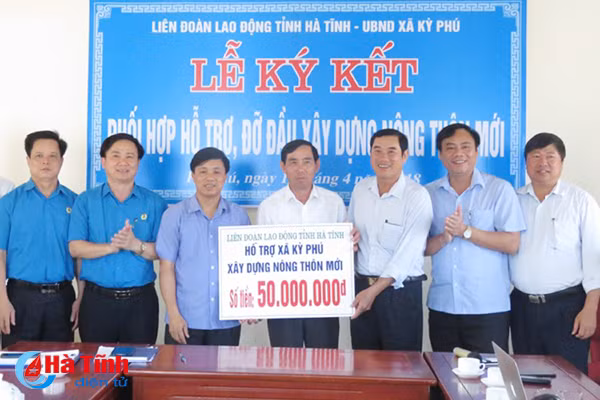 ldld ha tinh ho tro xa ky phu xay dung nong thon moi