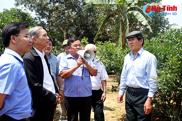 lanh dao tinh ha tinh qua cac thoi ky tham quan khu dan cu kieu mau vuon mau