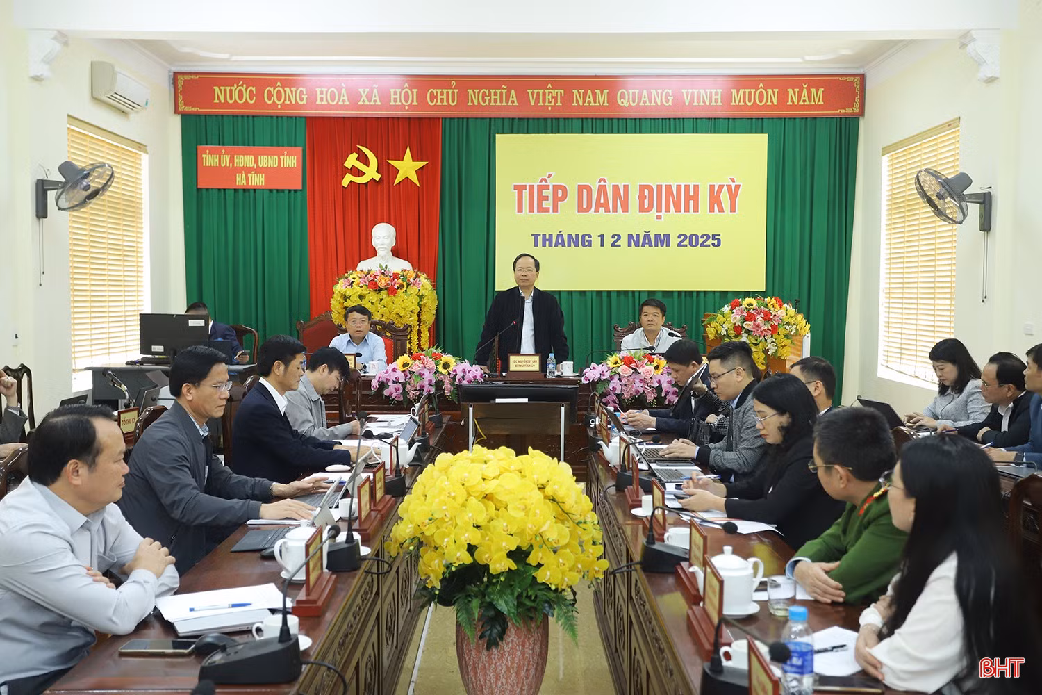 Bí thư Tỉnh ủy Nguyễn Duy Lâm phát biểu chỉ đạo tại phiên tiếp công dân định kỳ tháng 12/2025.