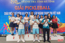 Sôi nổi giải Pickleball chào mừng 80 năm ngày truyền thống Thanh tra Việt Nam