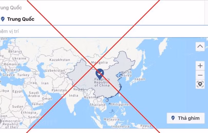 Facebook cung cấp bản đồ sai lệch về chủ quyền Hoàng Sa - Trường Sa