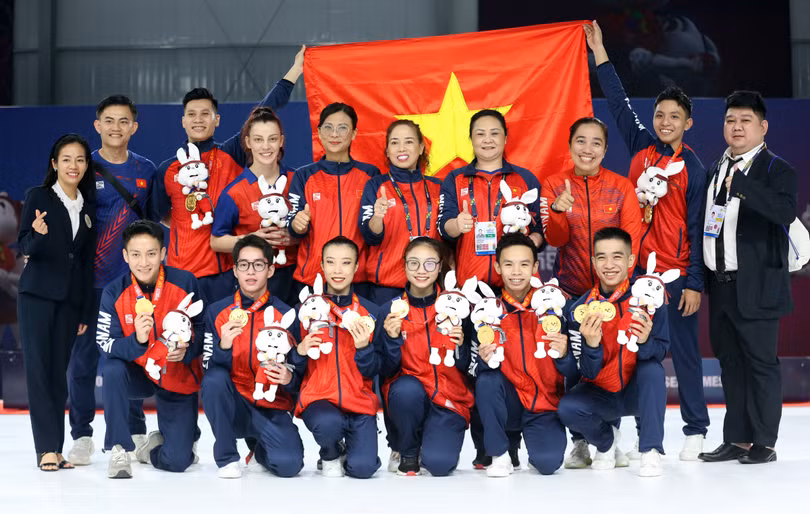 Việt Nam thâu tóm toàn bộ HC vàng Aerobic