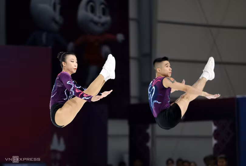 Việt Nam thâu tóm toàn bộ HC vàng Aerobic