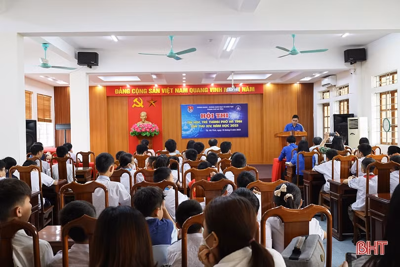 67 thí sinh tranh tài Hội thi Tin học trẻ thành phố Hà Tĩnh